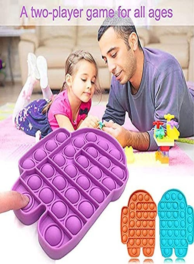 NIYANETAIL ألعاب NIYANETAIL Pop It Fidget، لعبة Pop it Rainbow Push Bubble Fidget الحسية، لعبة سيليكون لتخفيف التوتر للأطفال ذوي الاحتياجات الخاصة بالتوحد، ألعاب حسية رائعة وهدايا مبتكرة (أندرويد) - Image 4